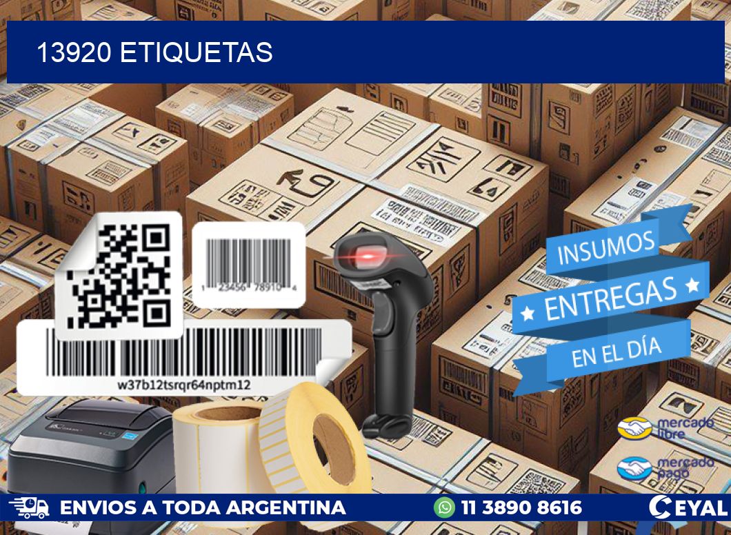 13920 ETIQUETAS