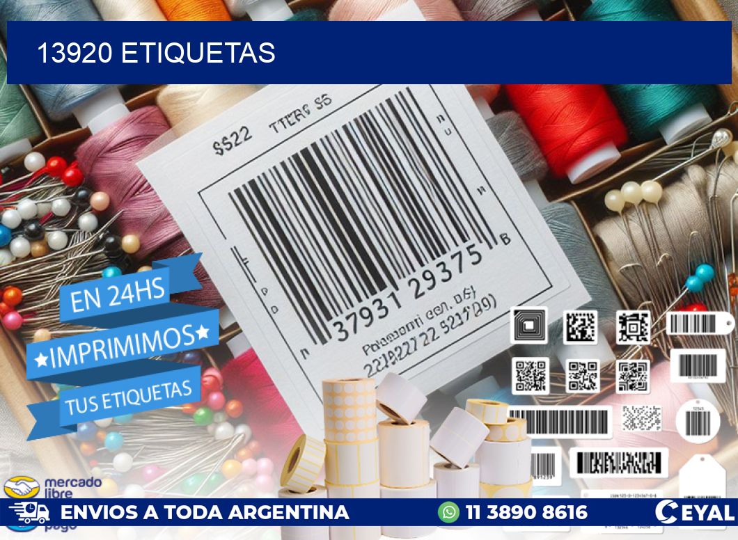 13920 ETIQUETAS