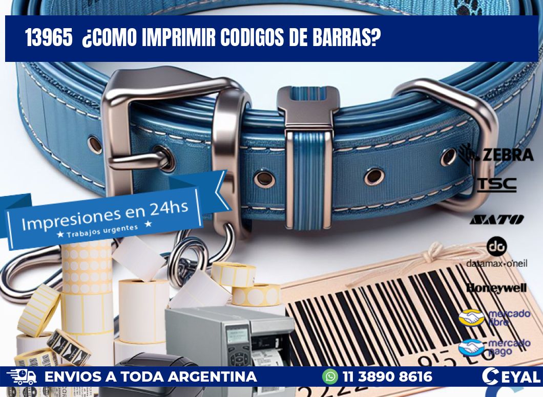 13965 ¿COMO IMPRIMIR CODIGOS DE BARRAS?
