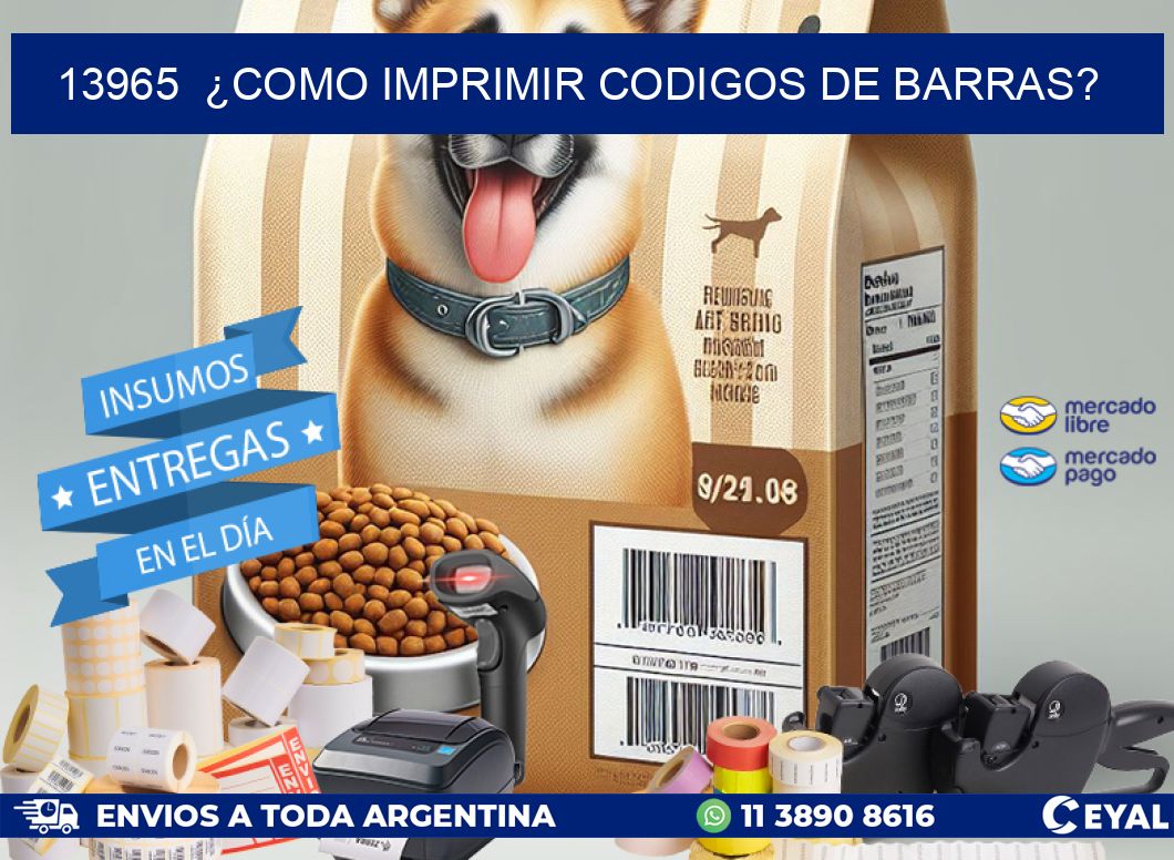 13965 ¿COMO IMPRIMIR CODIGOS DE BARRAS?