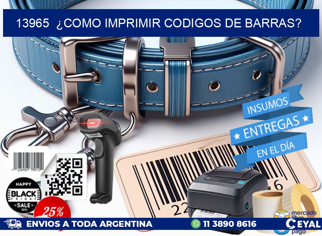 13965 ¿COMO IMPRIMIR CODIGOS DE BARRAS?