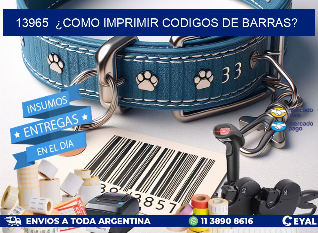 13965  ¿COMO IMPRIMIR CODIGOS DE BARRAS?