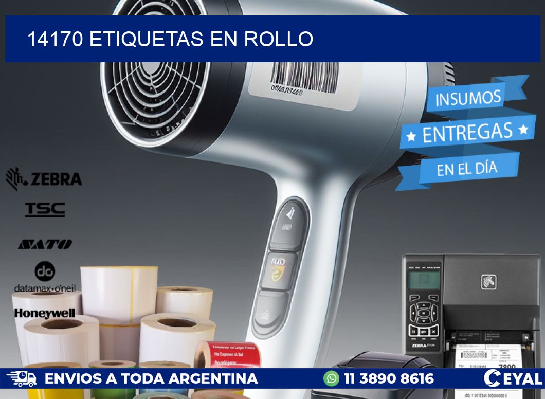 14170 ETIQUETAS EN ROLLO