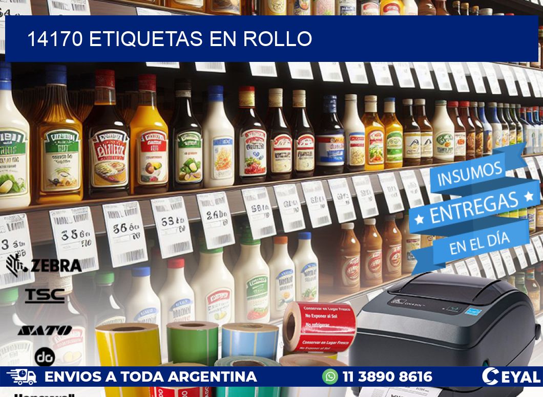 14170 ETIQUETAS EN ROLLO