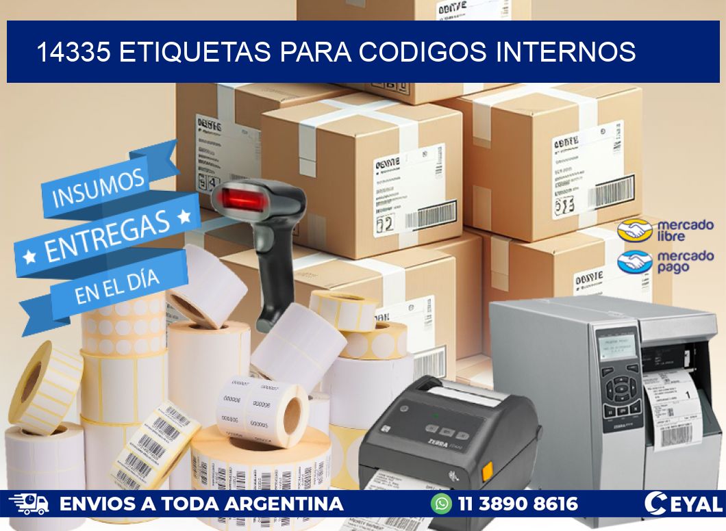 14335 ETIQUETAS PARA CODIGOS INTERNOS