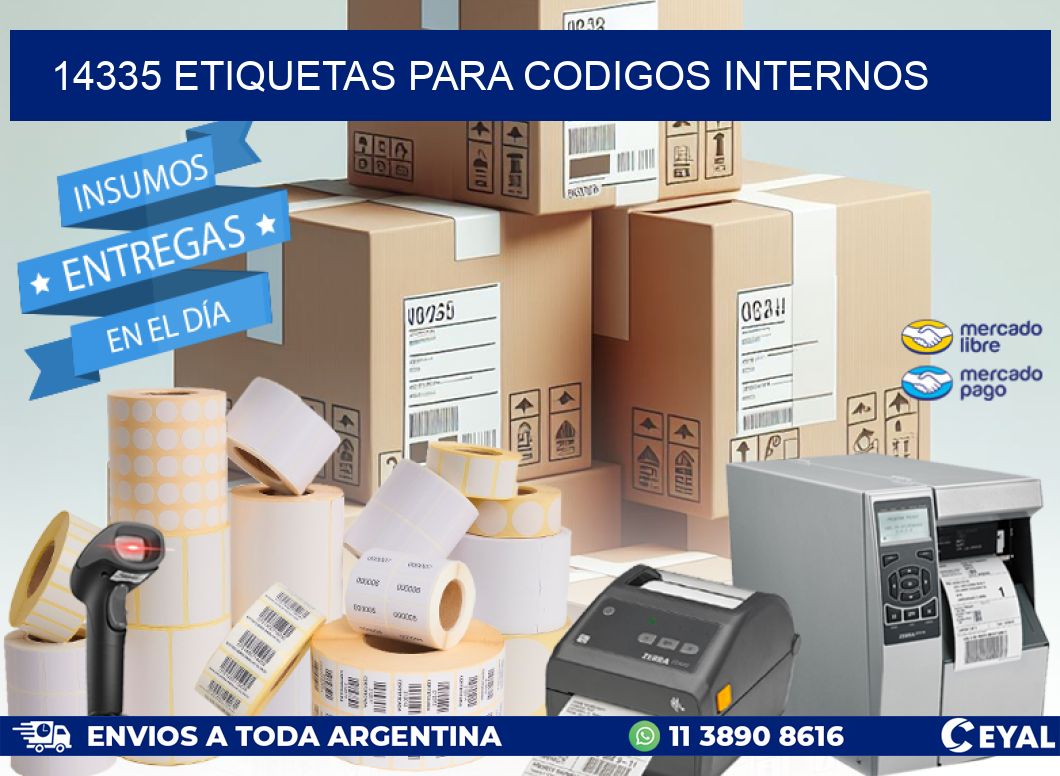 14335 ETIQUETAS PARA CODIGOS INTERNOS