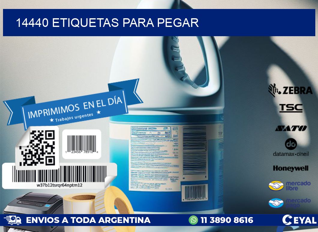 14440 ETIQUETAS PARA PEGAR