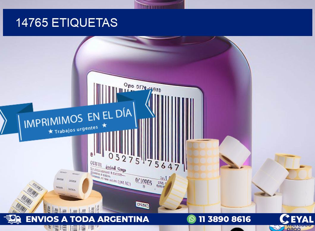 14765 ETIQUETAS