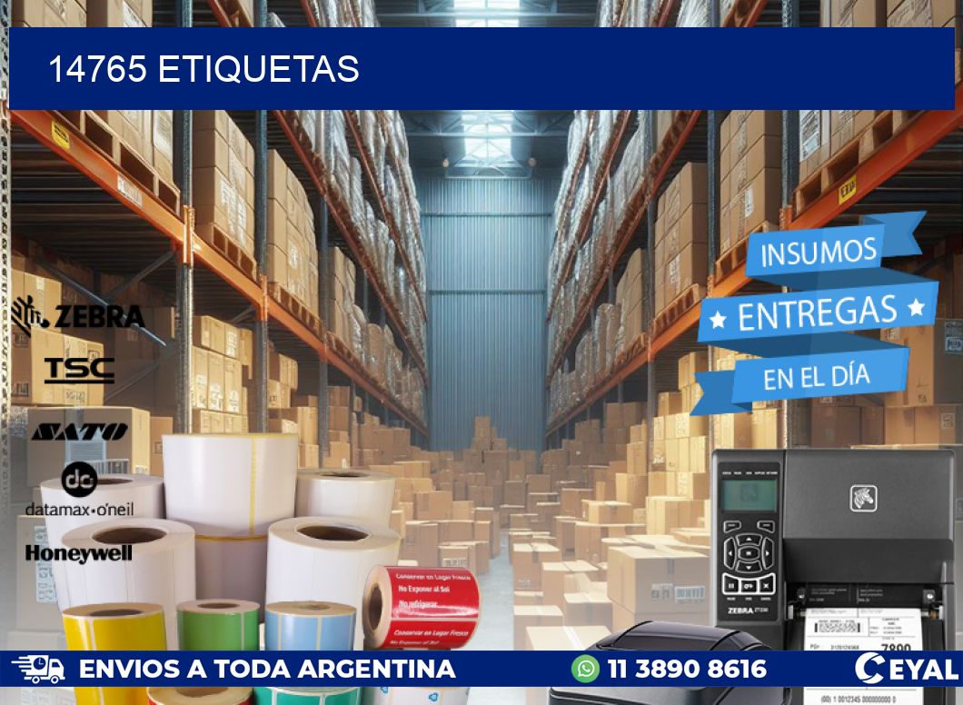 14765 ETIQUETAS