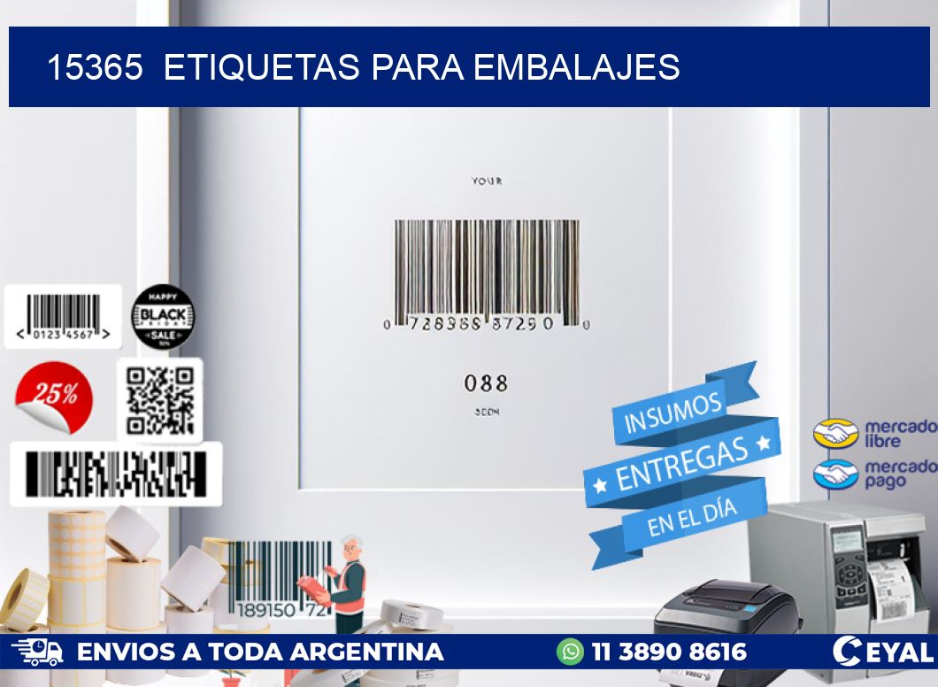 15365 ETIQUETAS PARA EMBALAJES