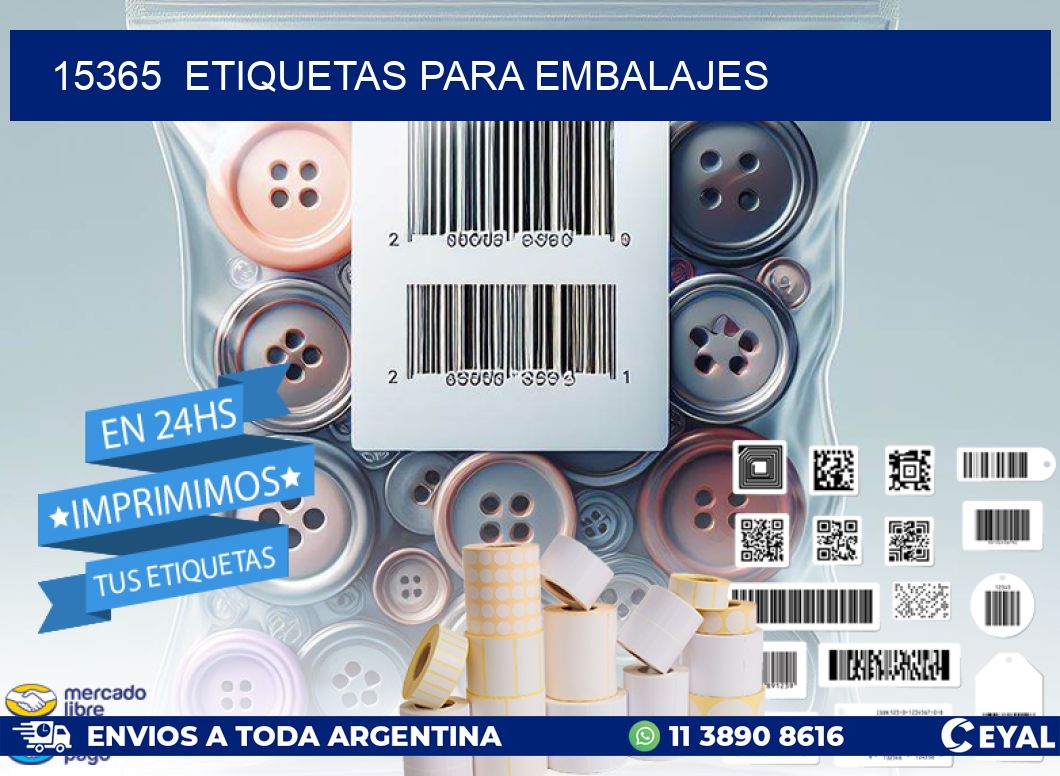 15365 ETIQUETAS PARA EMBALAJES