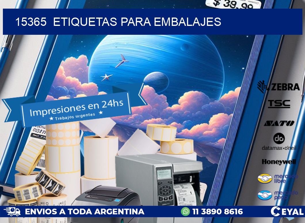 15365  ETIQUETAS PARA EMBALAJES