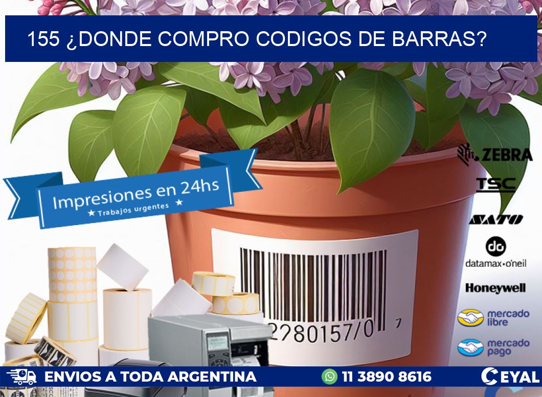 155 ¿DONDE COMPRO CODIGOS DE BARRAS?