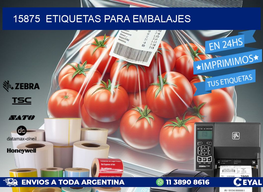 15875 ETIQUETAS PARA EMBALAJES