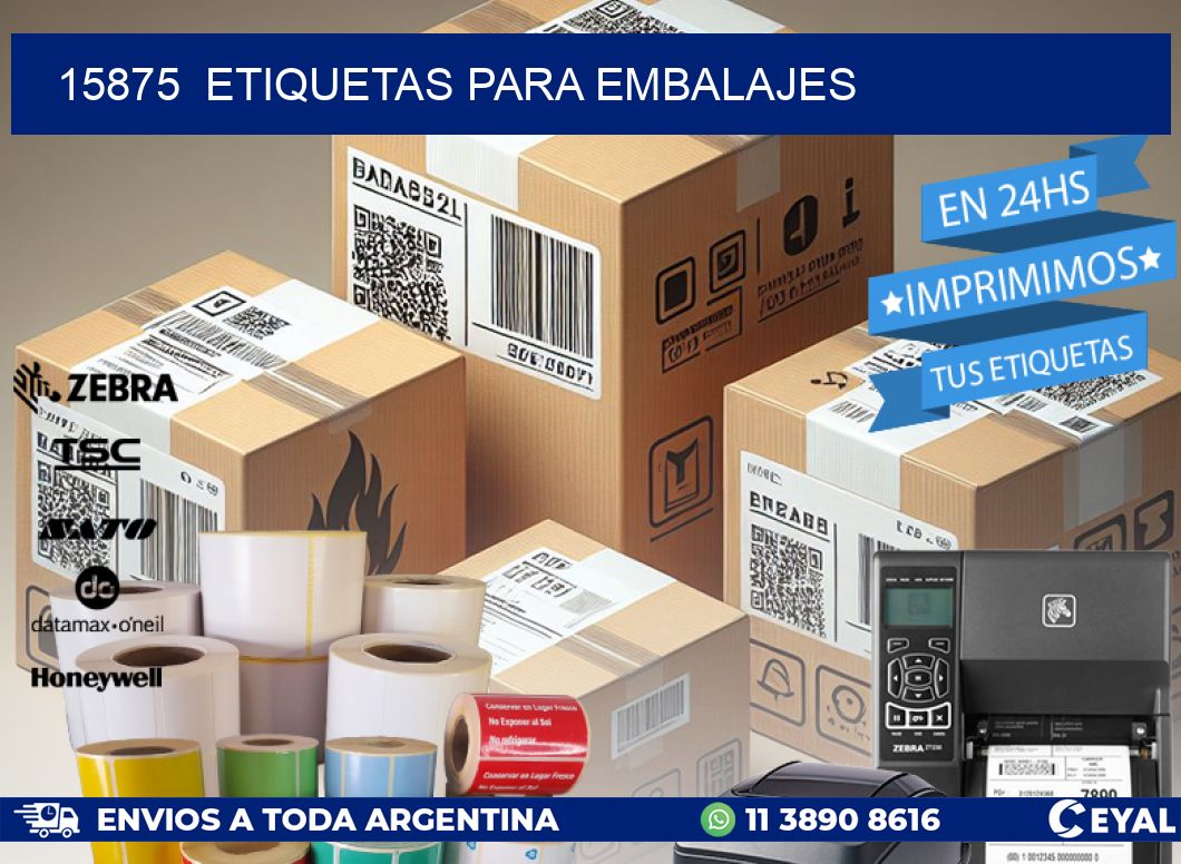 15875  ETIQUETAS PARA EMBALAJES