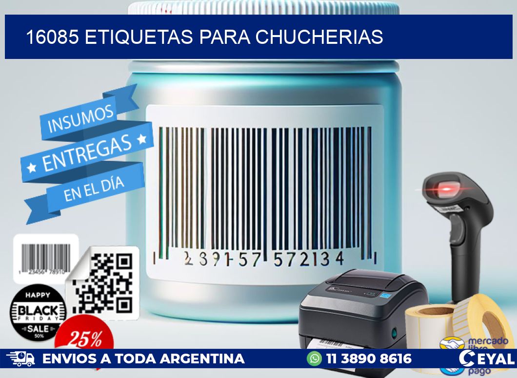 16085 ETIQUETAS PARA CHUCHERIAS