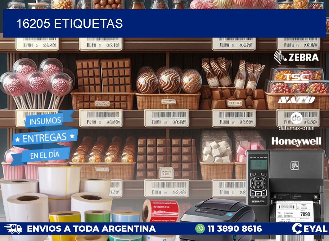 16205 ETIQUETAS
