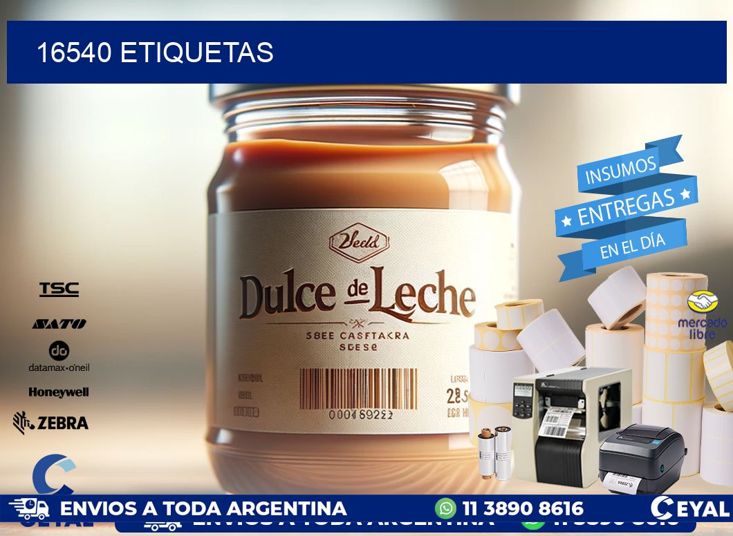 16540 ETIQUETAS