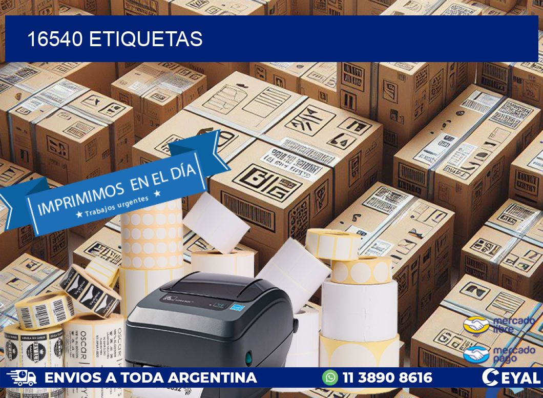 16540 ETIQUETAS