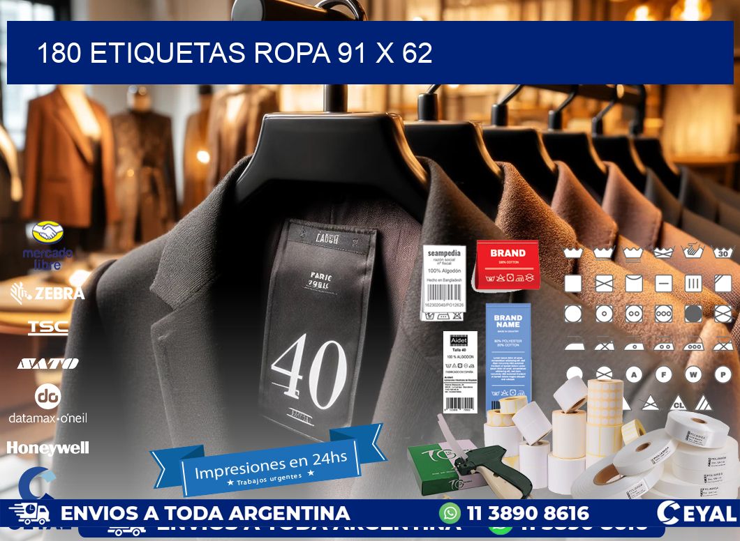 180 ETIQUETAS ROPA 91 x 62
