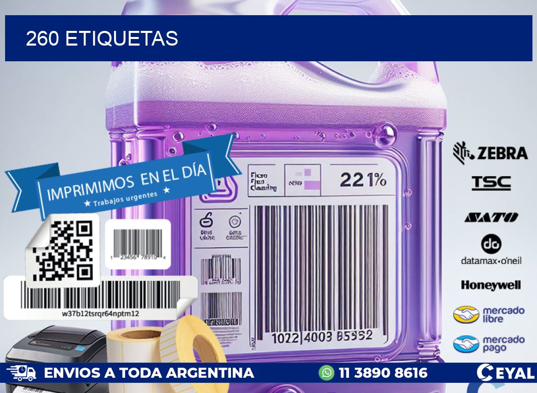260 ETIQUETAS