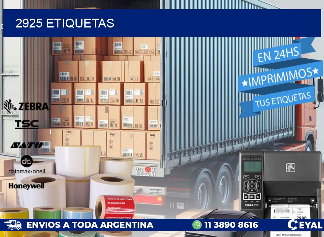 2925 ETIQUETAS