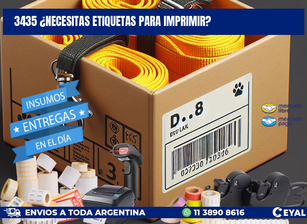 3435 ¿NECESITAS ETIQUETAS PARA IMPRIMIR?