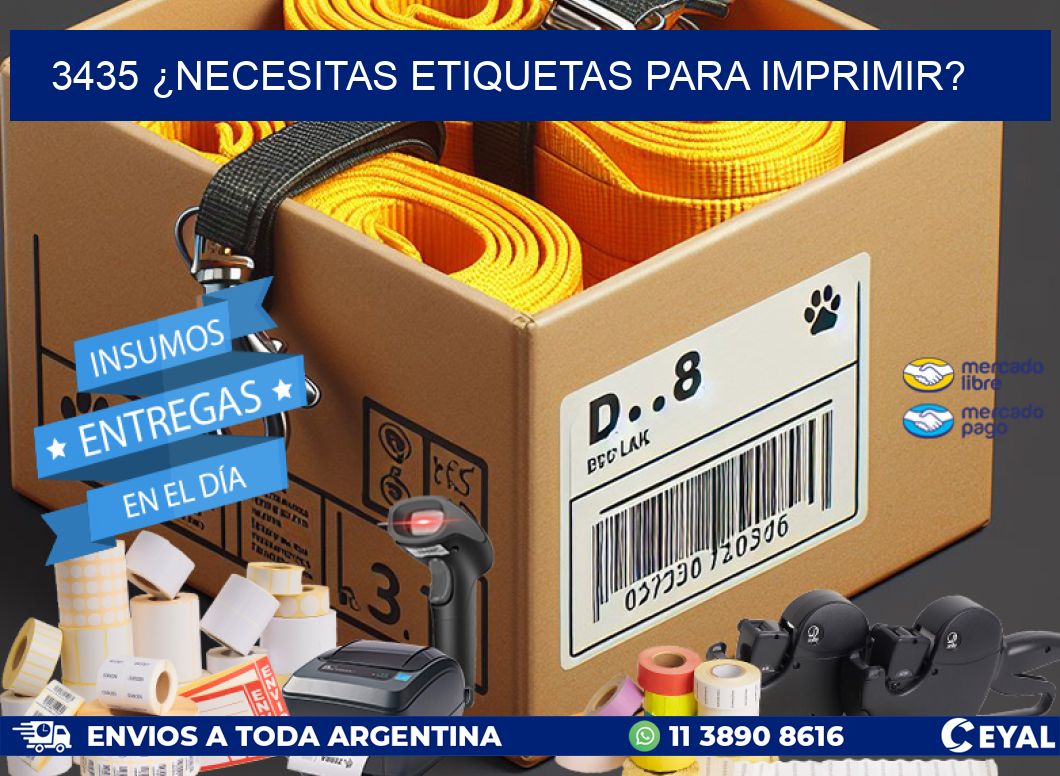 3435 ¿NECESITAS ETIQUETAS PARA IMPRIMIR?