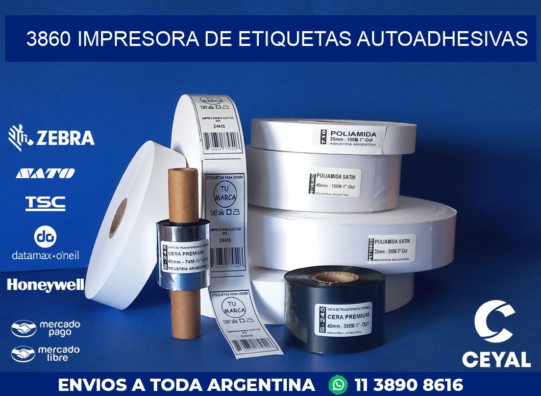 3860 IMPRESORA DE ETIQUETAS AUTOADHESIVAS