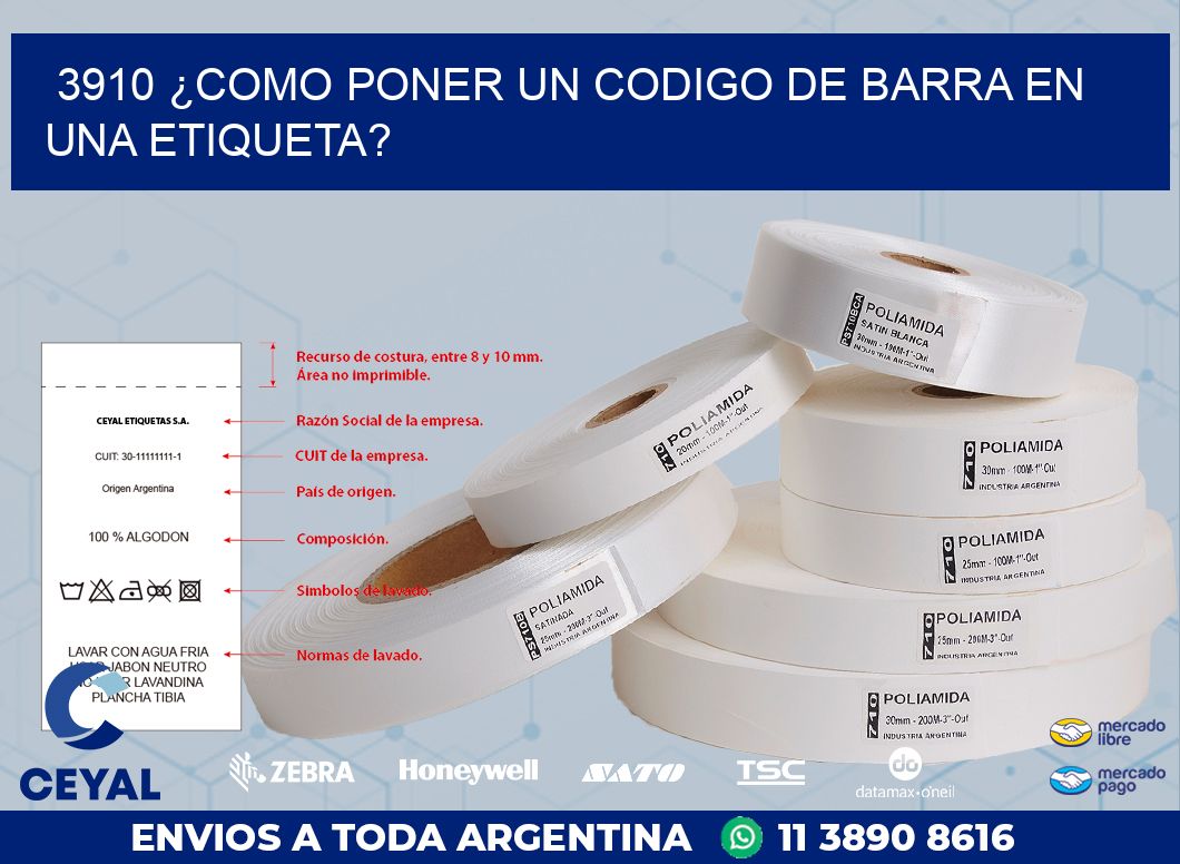 3910 ¿COMO PONER UN CODIGO DE BARRA EN UNA ETIQUETA?