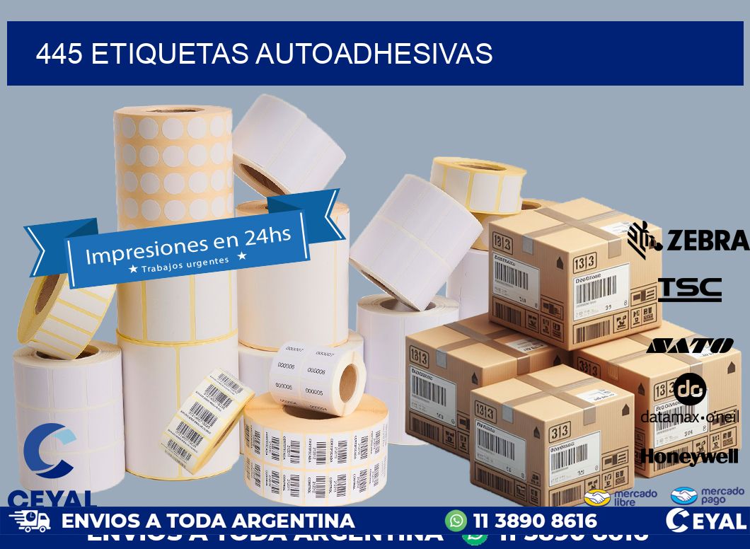 445 ETIQUETAS AUTOADHESIVAS