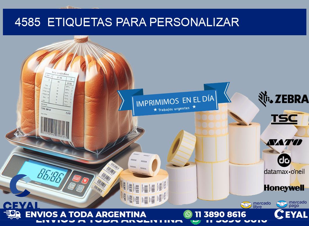 4585 ETIQUETAS PARA PERSONALIZAR