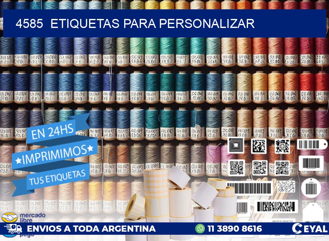 4585 ETIQUETAS PARA PERSONALIZAR