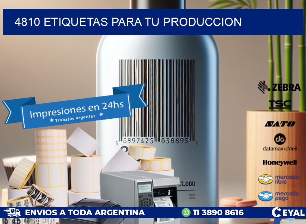 4810 ETIQUETAS PARA TU PRODUCCION