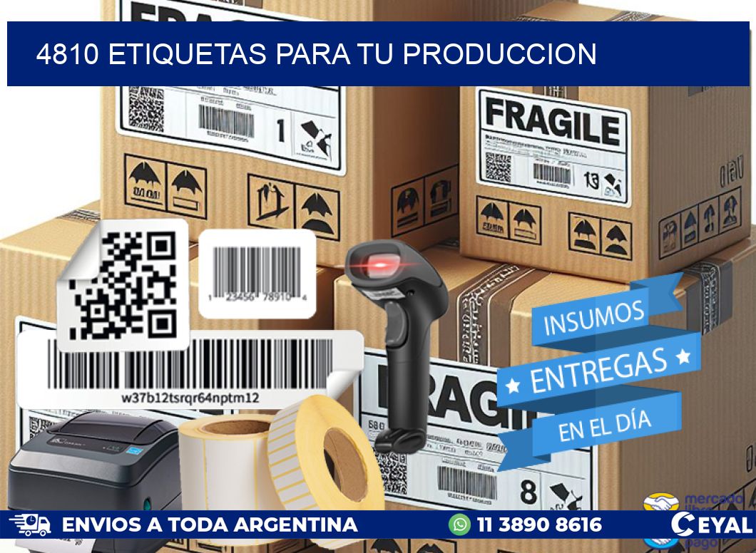 4810 ETIQUETAS PARA TU PRODUCCION