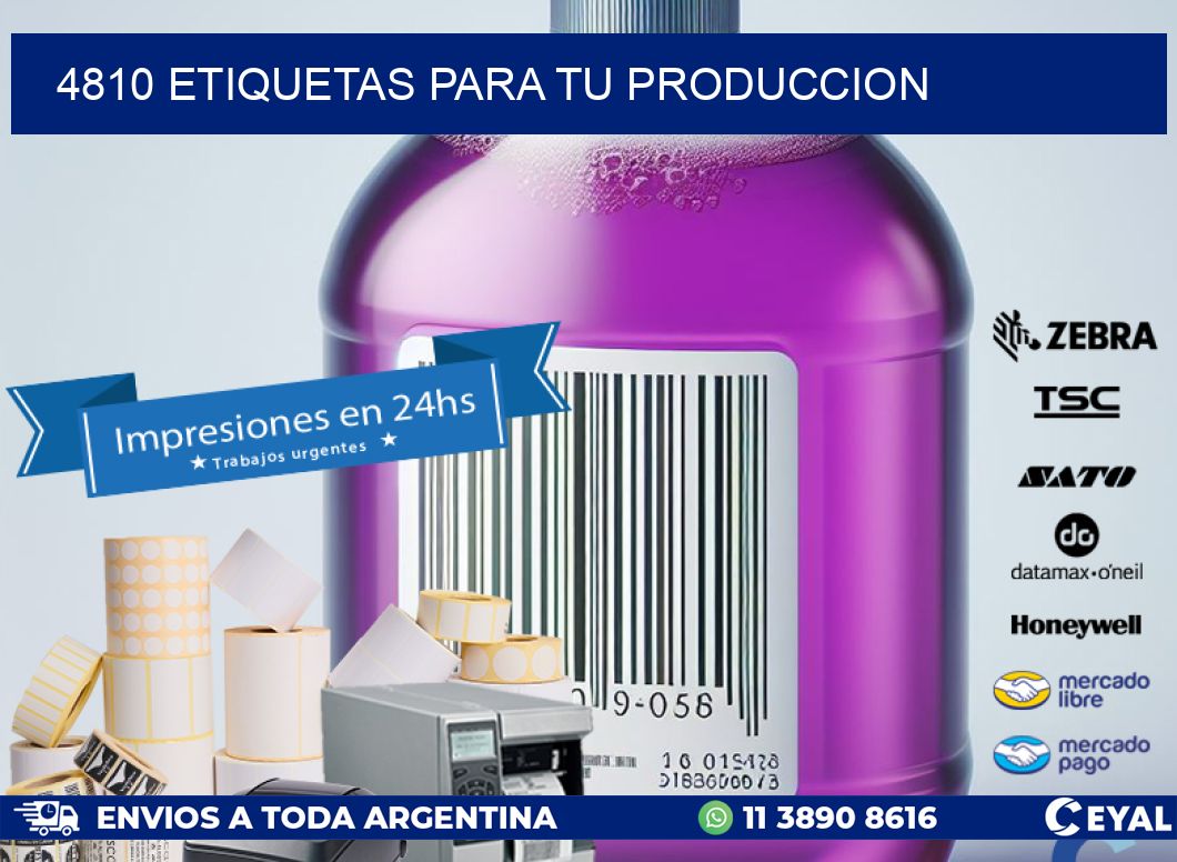 4810 ETIQUETAS PARA TU PRODUCCION