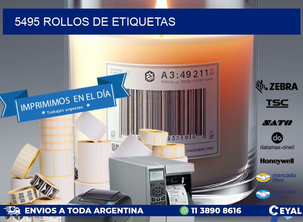 5495 ROLLOS DE ETIQUETAS