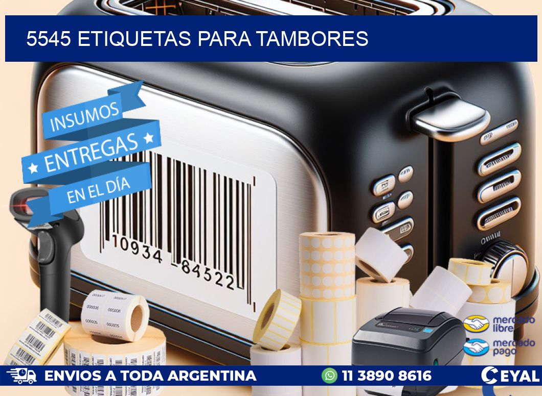 5545 ETIQUETAS PARA TAMBORES