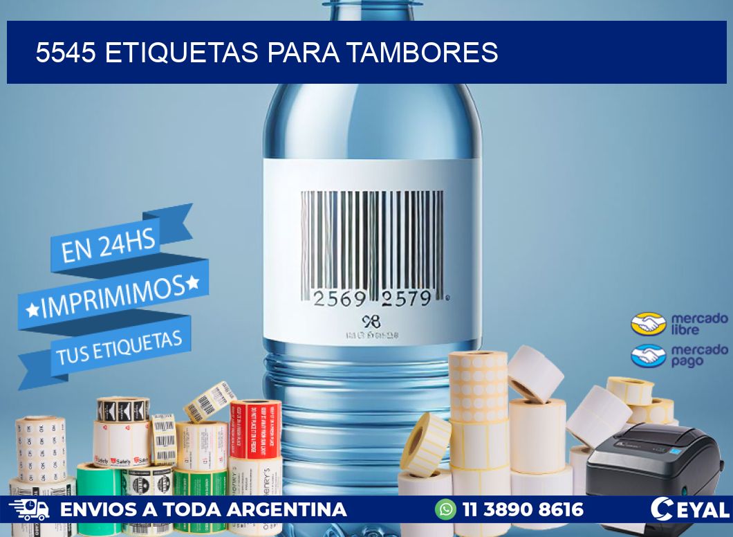 5545 ETIQUETAS PARA TAMBORES