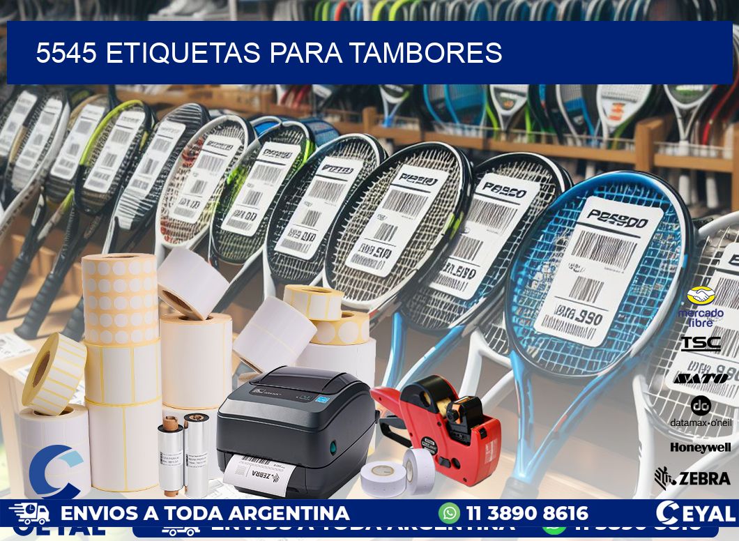 5545 ETIQUETAS PARA TAMBORES