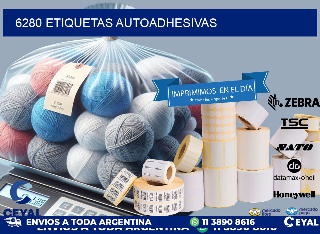 6280 ETIQUETAS AUTOADHESIVAS