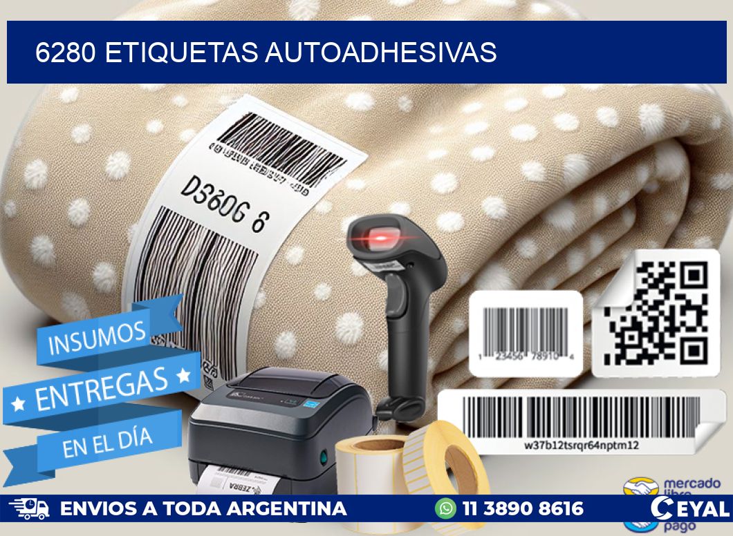 6280 ETIQUETAS AUTOADHESIVAS