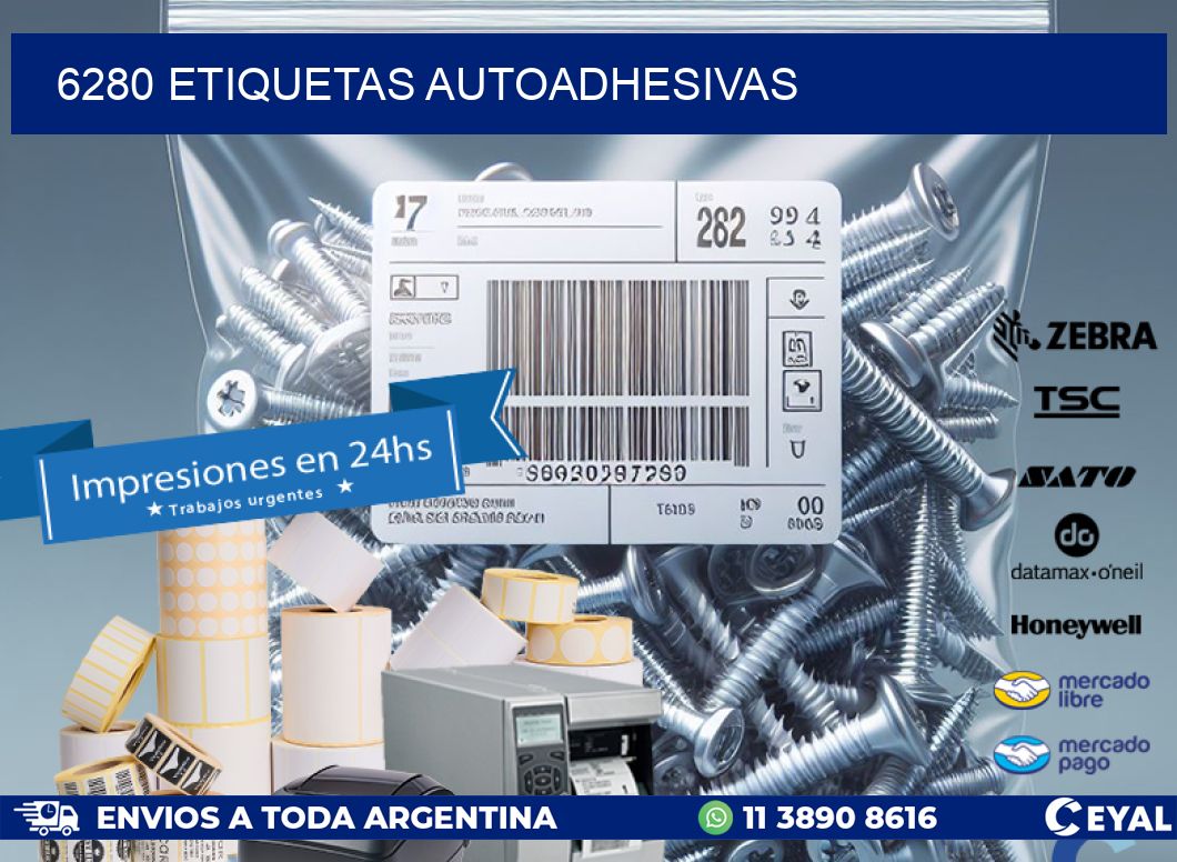 6280 ETIQUETAS AUTOADHESIVAS