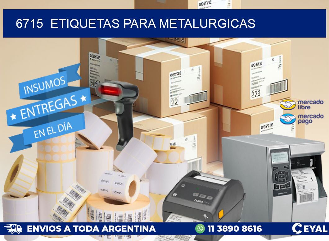 6715  ETIQUETAS PARA METALURGICAS