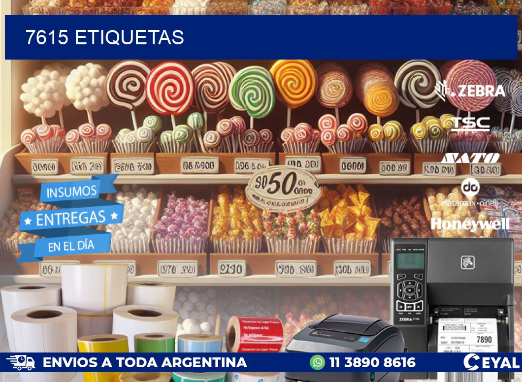 7615 ETIQUETAS