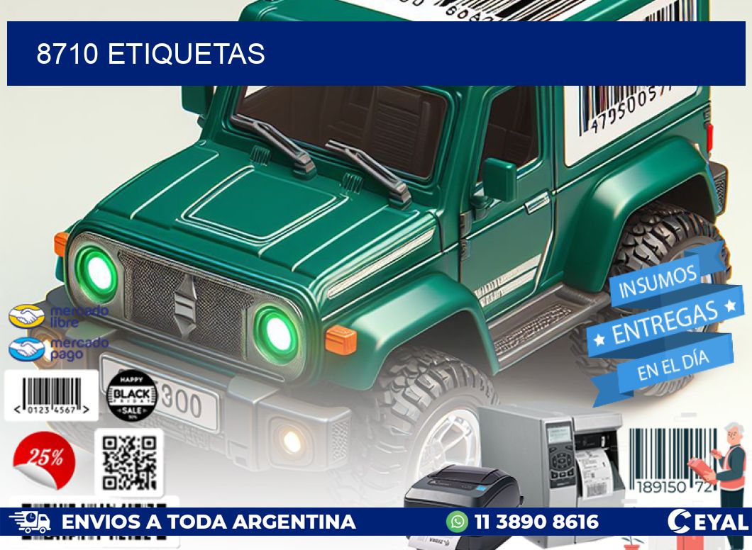 8710 ETIQUETAS