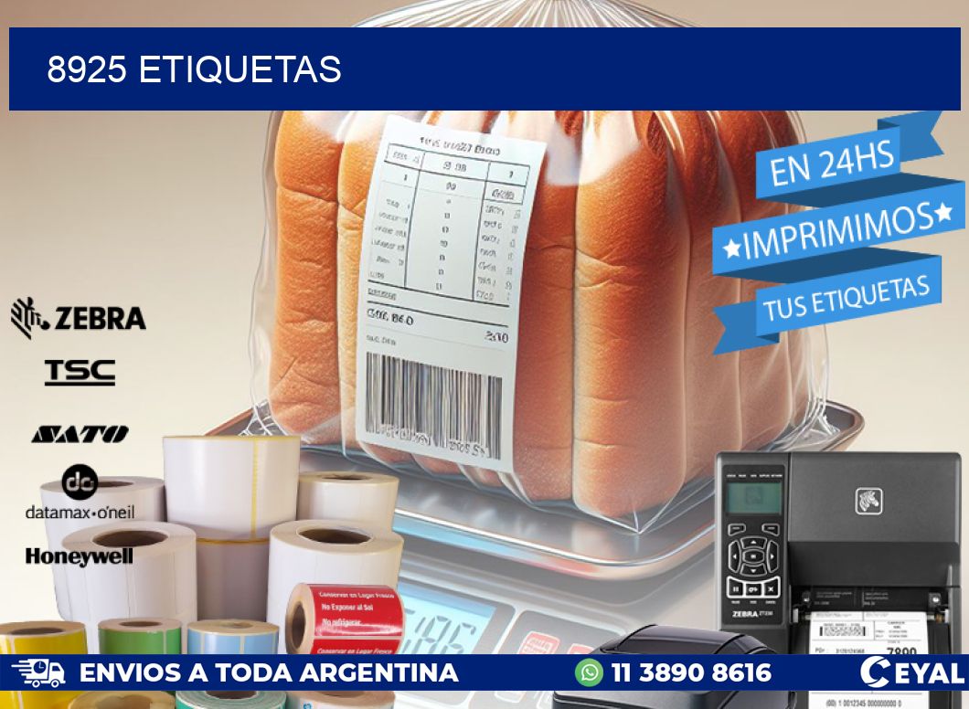 8925 ETIQUETAS