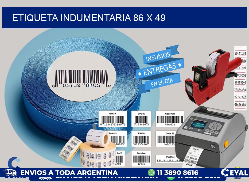ETIQUETA INDUMENTARIA 86 x 49