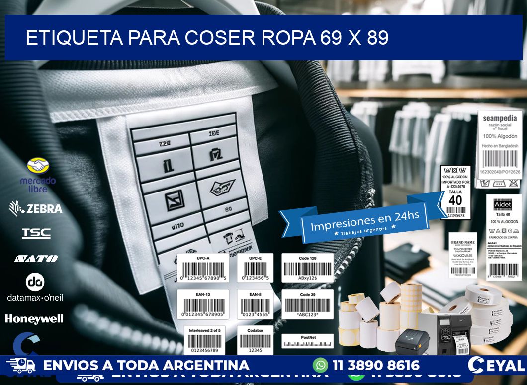 ETIQUETA PARA COSER ROPA 69 x 89