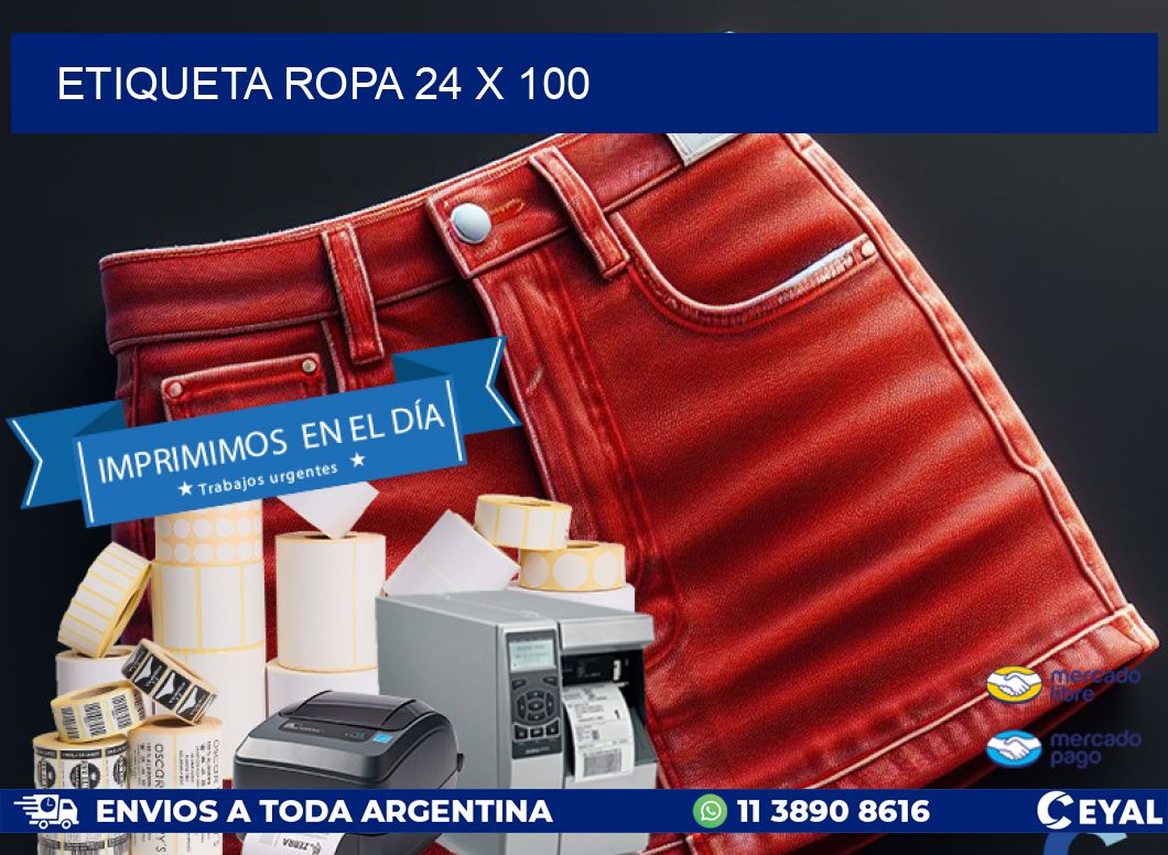 ETIQUETA ROPA 24 x 100